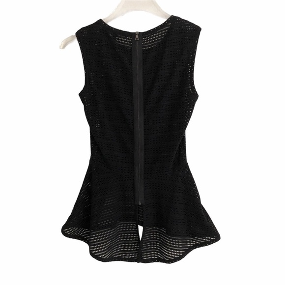 BCBGMaxAzria Evia Black Peplum Top XXS - Picture 4 of 10